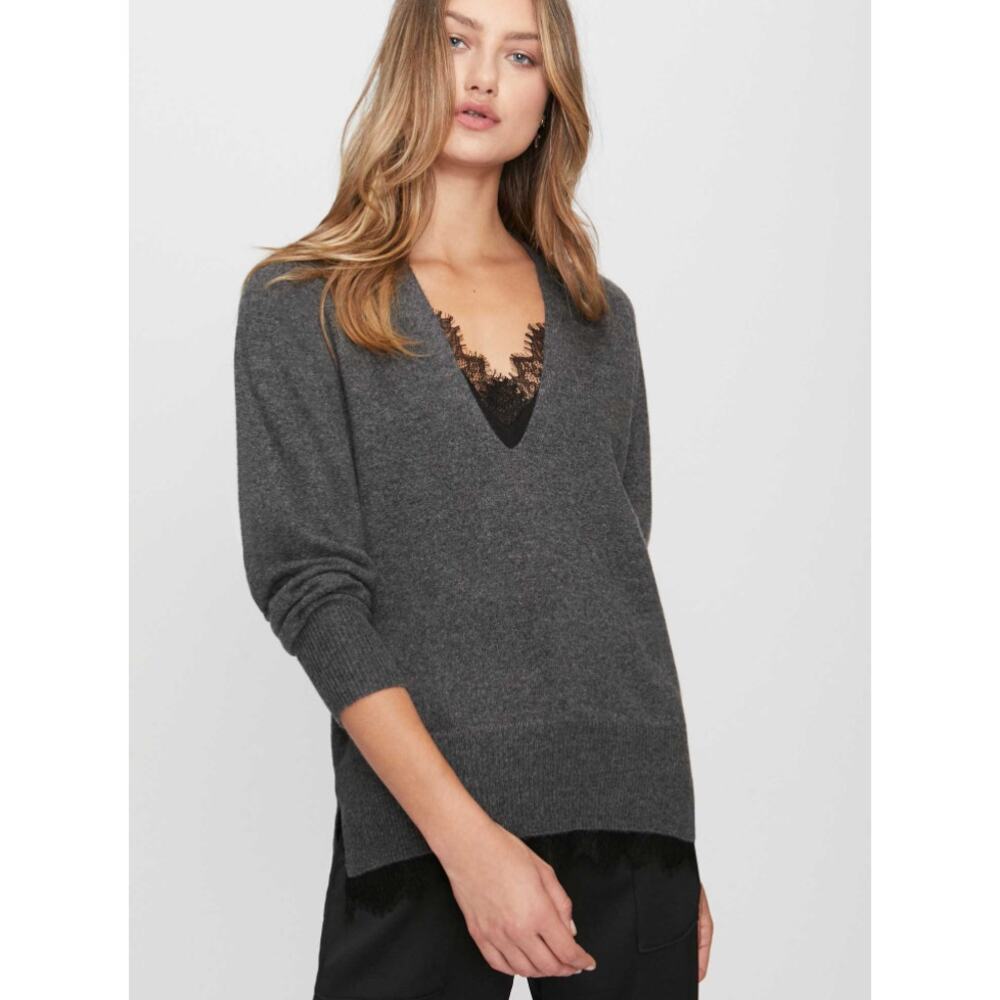 Brochu Walker The Lace Vee Looker Pullover